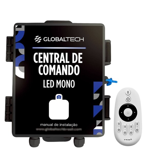 Central De Comando Led Piscina Monocromático 2 Zonas  - 180w/