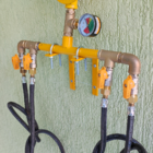 Central De Gás Glp 12kg Regulador Aliança P/ 4p45 Chicote 1m