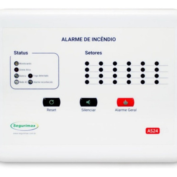 Central De Incêndio 24 Laços 12v Convencional - Segurimax