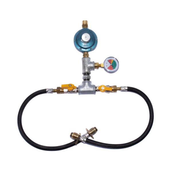 Central Gás Glp C/ Registro Aliança 7kg Baixa Pressão 2p45