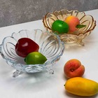 Centro De Mesa / Fruteira De Cristal De Chumbo Transparente