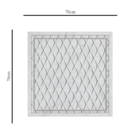 Centro De Mesa Abstrato Moderno 70cm X 70cm Único