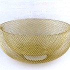 Centro De Mesa Aramado Em Metal Dourado Design Exclusivo