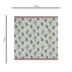 Centro De Mesa Cactos 70cm X 70cm Único