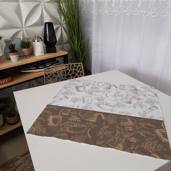 Centro De Mesa Café 70cm X 70cm Único