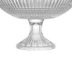 Centro De Mesa Com Pé Em Cristal Wolff Queen 30x19cm