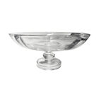 Centro De Mesa Com Pé Em Vidro Studio Crystal Vena 32x19cm