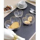 Centro De Mesa Coraçao Borda Dourada 9cm Hauskraft
