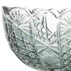 Centro De Mesa Cristal C/pé Princess Verde 29x20cm