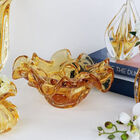 Centro De Mesa De Cristal Murano São Marcos - Âmbar