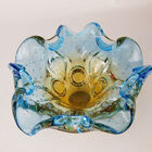 Centro De Mesa De Cristal Murano São Marcos - Azul E Âmbar