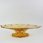 Centro De Mesa De Murano São Marcos - Cristal Âmbar Com Pé 60