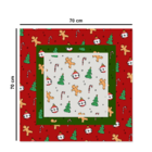 Centro De Mesa De Natal Elementos Natalinos 70cm X 70cm Único