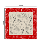 Centro De Mesa De Natal Espírito Natalino 70cm X 70cm Único