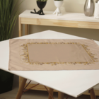 Centro De Mesa De Natal Feliz Natal Dourado 70cm X 70cm Único