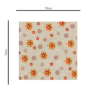 Centro De Mesa De Natal Floco De Neve Geométrico 70cm X 70cm