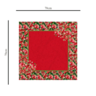 Centro De Mesa De Natal Floral 70cm X 70cm Único