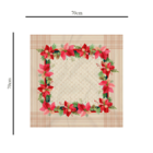 Centro De Mesa De Natal Flores 70cm X 70cm Único