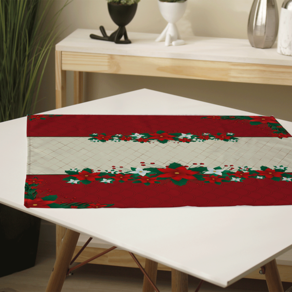 Centro De Mesa De Natal Folhas Moderno 70cm X 70cm Único