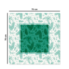 Centro De Mesa De Natal Folhas Natalinas 70cm X 70cm Único