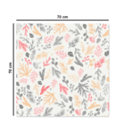 Centro De Mesa De Natal Folhas Natalinas Branca 70cm X 70cm Ú