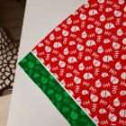 Centro De Mesa De Natal Ho Ho Ho 70cm X 70cm Único