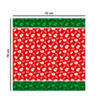 Centro De Mesa De Natal Ho Ho Ho 70cm X 70cm Único