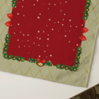 Centro De Mesa De Natal Laço Natalino Com Sinos 70cm X 70cm Ú