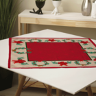 Centro De Mesa De Natal Laços Natalinos 70cm X 70cm Único