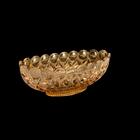 Centro De Mesa Decorativo Cristal De Chumbo Angel Ambar 29x13