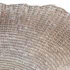 Centro De Mesa Decorativo De Vidro Infinity Dourado 40cm 2890