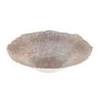 Centro De Mesa Decorativo De Vidro Infinity Dourado 40cm 2890