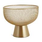 Centro De Mesa Decorativo Dourado Em Metal 20cm 17615 Mart