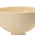 Centro De Mesa Decorativo Em Cerâmica Para Flores Bege 17 Cm