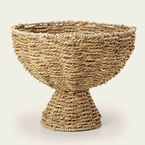 Centro De Mesa Decorativo Em Fibra Natural 25cm 14577 Mart