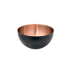 Centro De Mesa Decorativo Em Metal Preto E Cobre 20cm