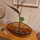 Centro De Mesa Decorativo Em Vidro Marrom 29cm 18546 Mart