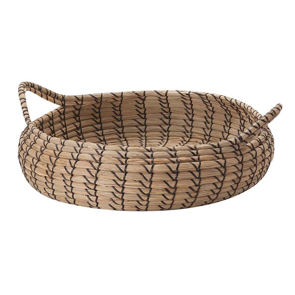 Centro De Mesa Decorativo Redondo De Fibra Natural 54 5cm 139