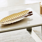 Centro De Mesa Dourado Em Metal 65x25cm Mart 12058