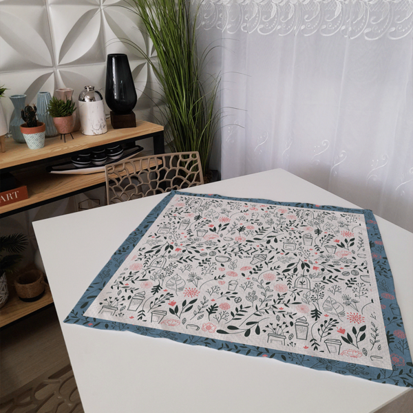 Centro De Mesa Elementos Minimalistas 70cm X 70cm Único