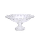 Centro De Mesa Em Cristal Com Pé Wolff Sussex 33x16cm