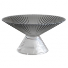 Centro De Mesa Em Vidro Fume