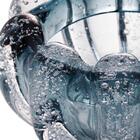 Centro De Mesa Em Vidro Lyor Italy 16x8cm Azul