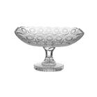 Centro De Mesa Em Vidro Studio Crystal Peacock 19x19x17cm