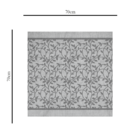 Centro De Mesa Flor Com Arabesco 70cm X 70cm Único