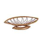 Centro De Mesa Folha Marrom