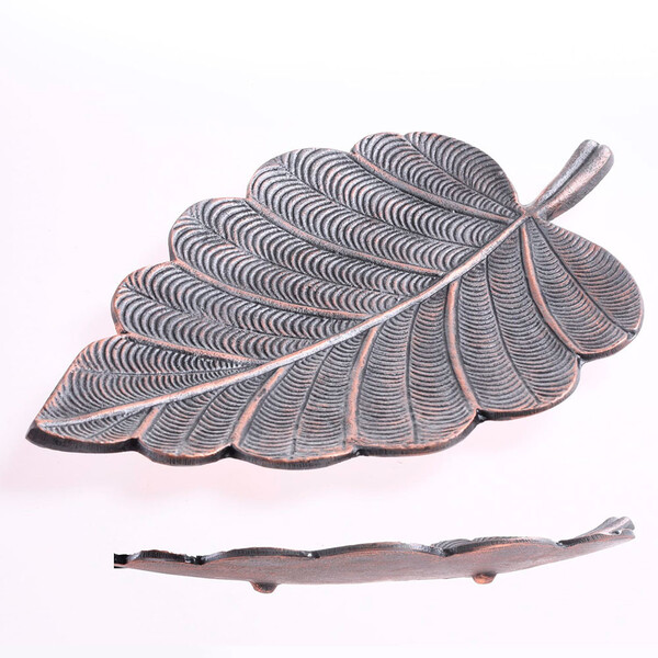 Centro De Mesa Folha Vintage 4x27,5x43cm Tessi