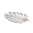 Centro De Mesa Formato Da Folha Costela De Adão De Metal Pra