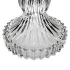 Centro De Mesa Fruteira De Vidro 28cm Transparente Brasilia -