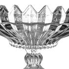 Centro De Mesa Fruteira De Vidro 28cm Transparente Brasilia -